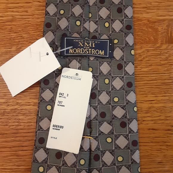 XMI for Nordstrom olive green and grey tie - Picture 2 of 4